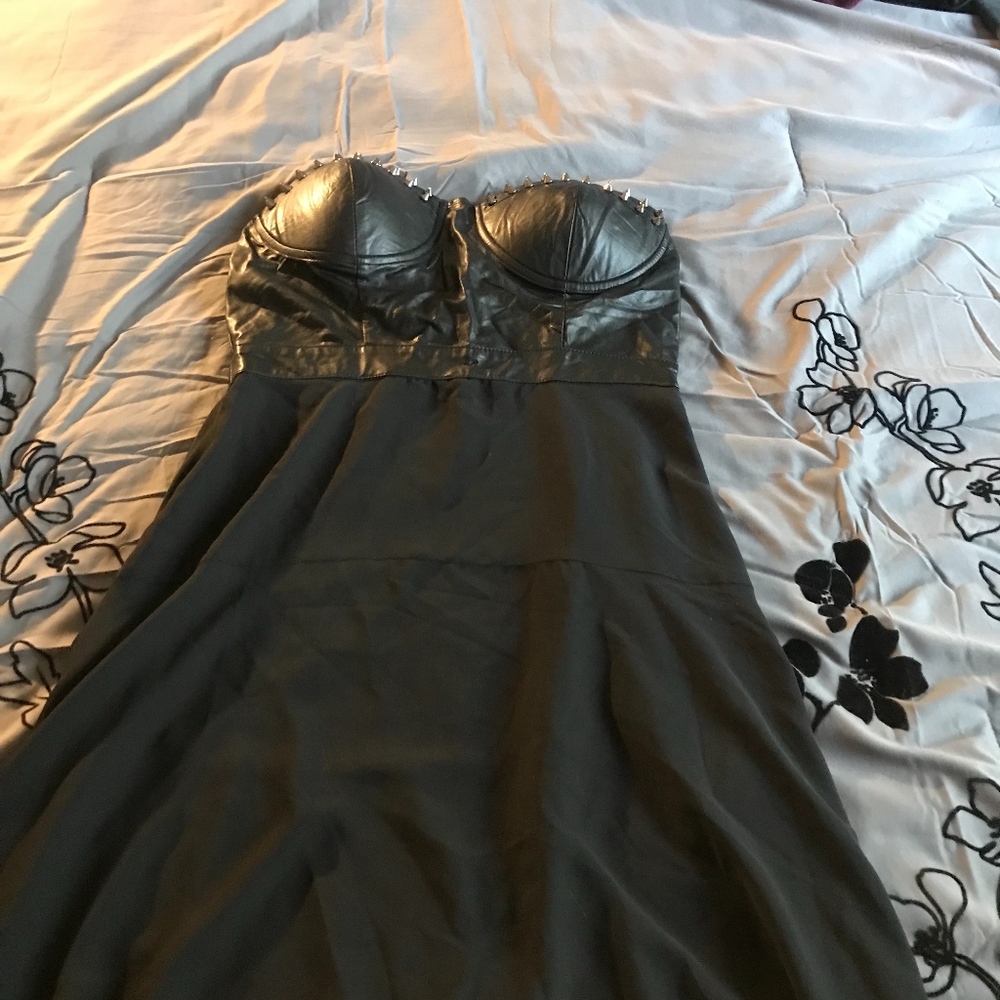 Forever 21 Spiked Hi Low Dress